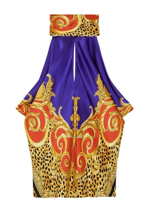 Versace baroque-print halterneck top - Yellow