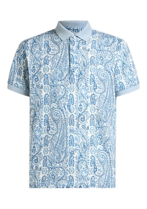 ETRO paisley-motif polo shirt - Blue