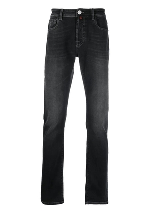 Billionaire logo-patch straight-leg jeans - Black