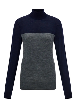 Ferragamo colour-block high-neck sweater - Blue