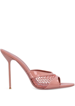 Paris Texas 105mm Lidia patent-leather mules - Pink
