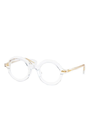 Masahiro Maruyama round-frame glasses - White