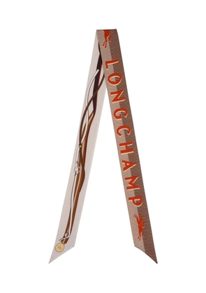 Longchamp A Toute Allure patterned silk scarf - Neutrals