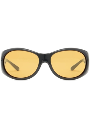 Courrèges Hybrid 01 round-frame sunglasses - Black