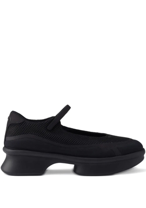 Prada mesh-panels ballerina flats - Black
