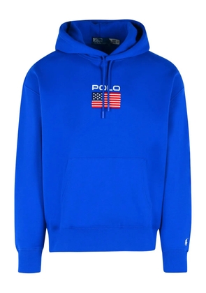 Polo Ralph Lauren logo-embroidered hoodie - Blue