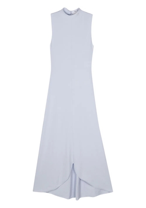 Courrèges logo-embroidered maxi dress - Blue