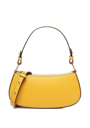 Coccinelle mini Merveille zip-top curved shoulder bag - Yellow