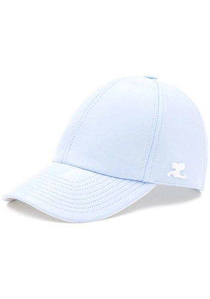 Courrèges logo-patch baseball cap - Blue