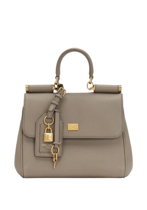 Dolce & Gabbana medium My Sicily padlock-detail leather handbag - Neutrals
