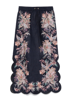 ZIMMERMANN Rhiannon midi skirt - Blue