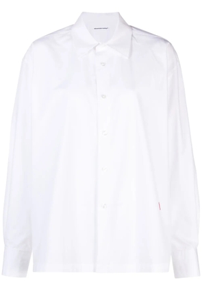 Alexander Wang logo-appliqué cotton shirt - White