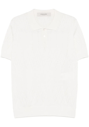 Golden Goose argyle intarsia-knit polo shirt - Neutrals