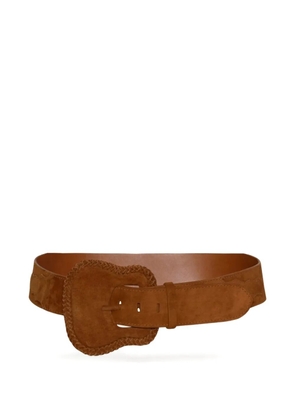Johanna Ortiz Majesty braided-buckle belt - Brown