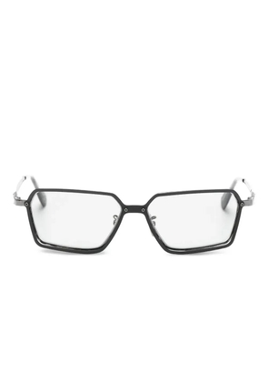 Kuboraum geometric-frame glasses - Black