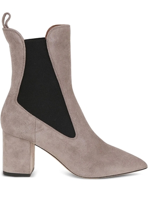 Paris Texas 70mm pointed-toe block-heel chelsea boots - Neutrals