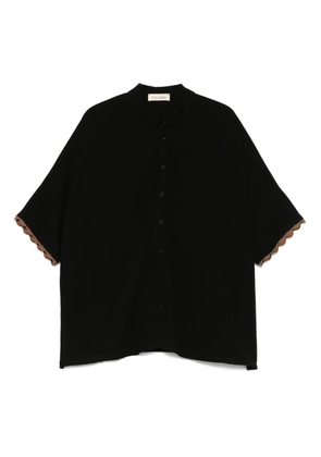 MOUTAKI jersey polo top - Black