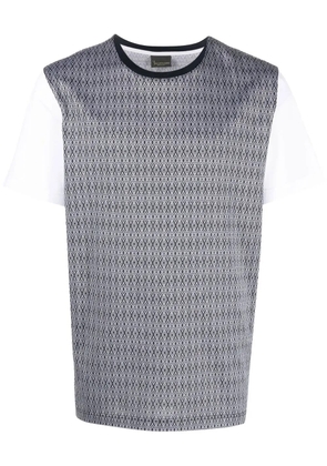 Billionaire two-tone cotton T-shirt - Blue