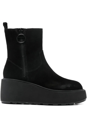 CAFèNOIR platform zip-fastening boots - Black