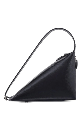 Courrèges One Naplack leather shoulder bag - Black