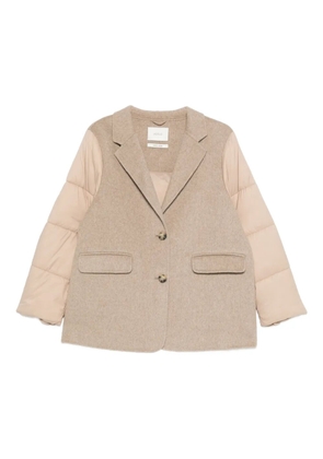 VICOLO padded-sleeve blazer - Neutrals
