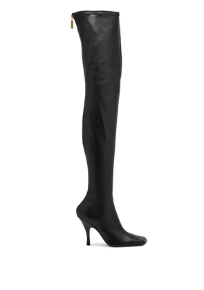 KHAITE 100mm Eva zip-detail over-the-knee boots - Black