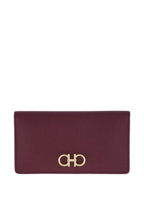 Ferragamo Continental logo-detail leather wallet - Red