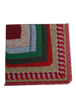 Franco Ferrari frayed scarf - Red