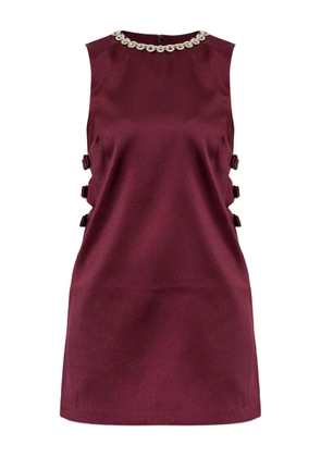 Self-Portrait cut-out mini dress - Red