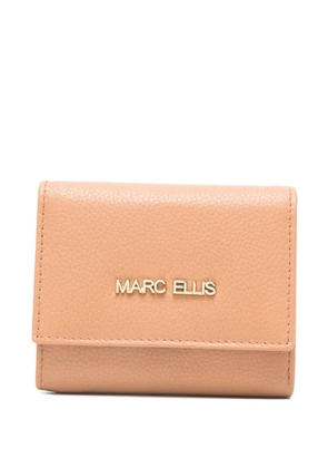 Marc Ellis logo-plaque wallet - Neutrals
