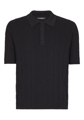 Balmain knitted polo shirt - Black