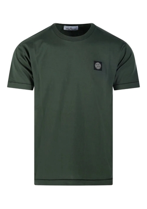 Stone Island logo-patch crew-neck T-shirt - Green