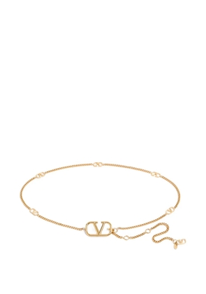 Valentino Garavani VLogo Signature polish-finish belt - Gold