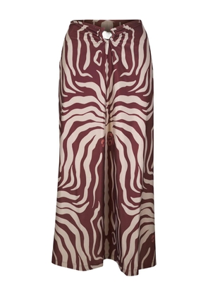 Johanna Ortiz Keel midi skirt - Brown