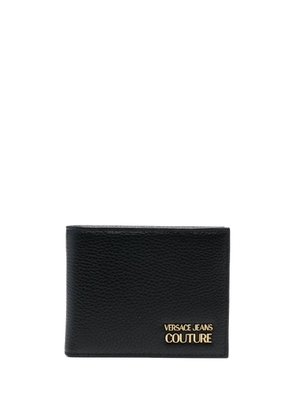 Versace Jeans Couture logo-lettering bi-fold wallet - Black