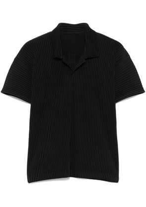 Homme Plissé Issey Miyake pleated polo shirt - Black