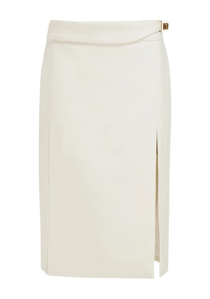 Ferragamo buckle-detailing pencil skirt - Neutrals