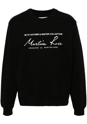 Martine Rose logo-print cotton sweatshirt - Black
