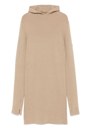 FENDI hooded mini dress - Neutrals