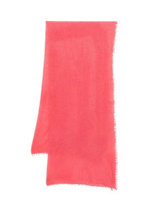 Warm-Me frayed-edge cashmere scarf - Pink