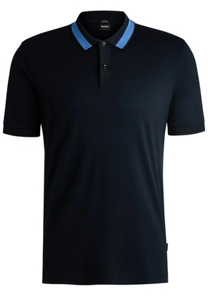 BOSS cotton polo shirt - Blue