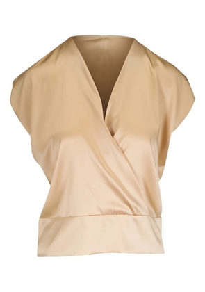 Zero + Maria Cornejo V-neck blouse - Neutrals