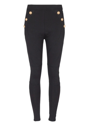 Balmain 6-Button knitted leggings - Black