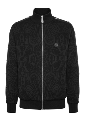 Philipp Plein Chrome Crest track jacket - Black