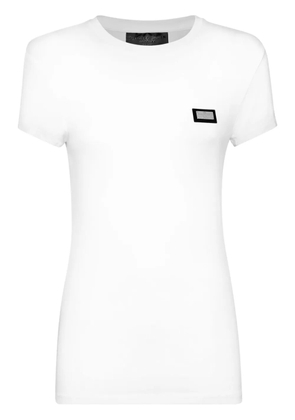 Philipp Plein logo-plaque T-shirt - White