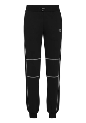 Plein Sport logo-appliqué track pants - Black