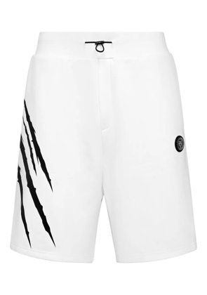 Plein Sport scratch shorts - White