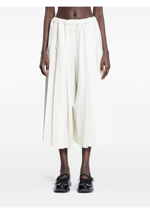 Comme Des Garçons pleated trousers - White