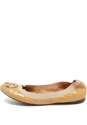 Tory Burch Caroline scrunched ballet flats - Neutrals