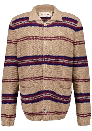Baziszt striped cardigan - Neutrals